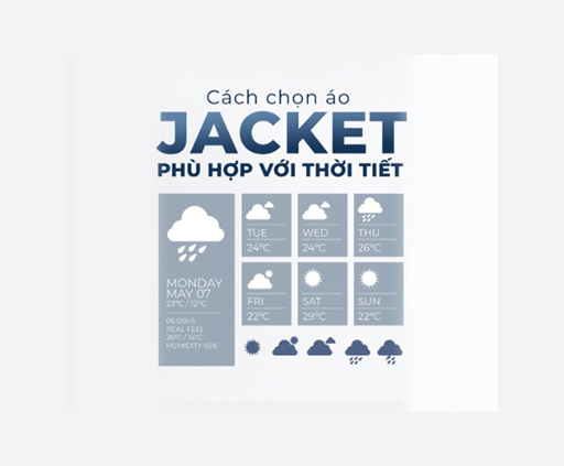 TIPS CHỌN ÁO KHOÁC PHÙ HỢP VỚI THỜI TIẾT TIPS CHỌN ÁO KHOÁC PHÙ HỢP VỚI THỜI TIẾT